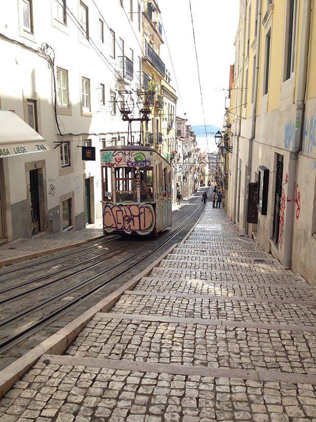 tramway-portugal-lisbonne-ruelle