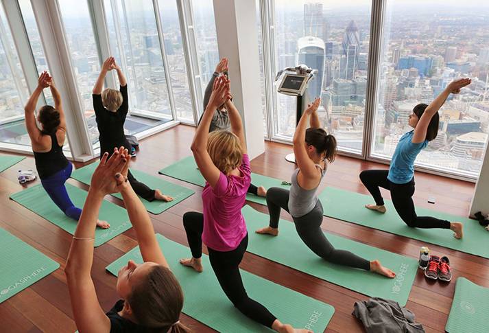 yoga in the shard